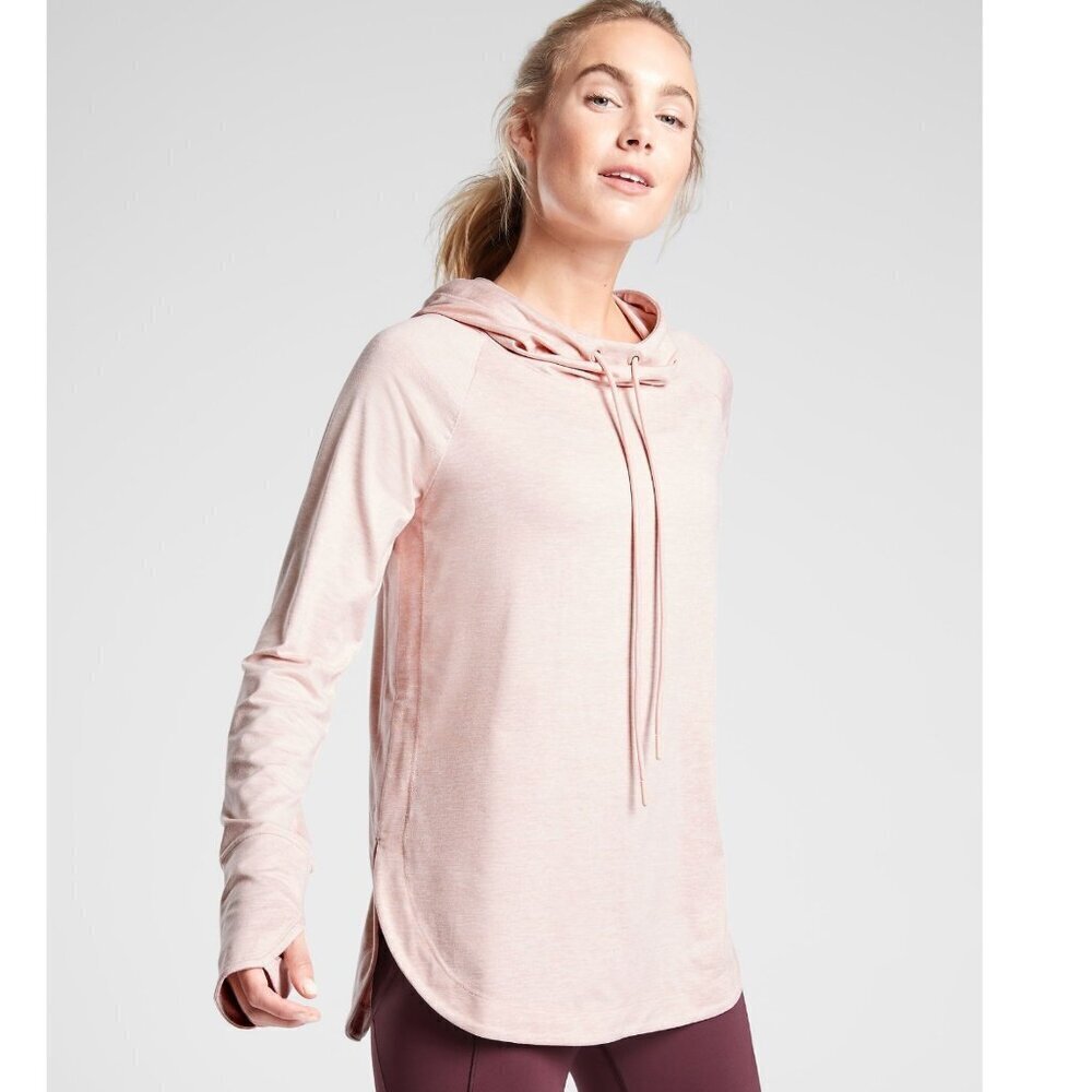 Athleta Pink Uptempo Hoodie Sweatshirt- 35793